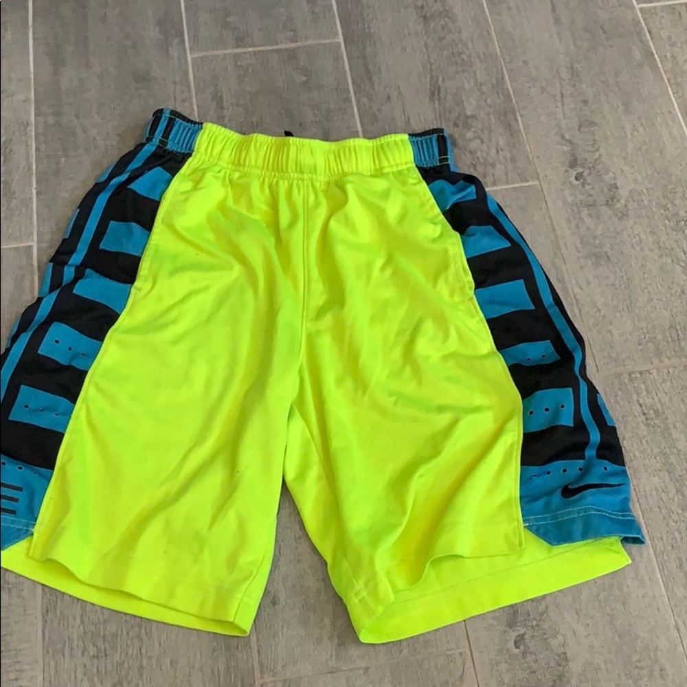 neon yellow basketball shorts